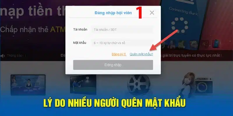 Một số lý do cơ bản khiến người dùng quên mật khẩu U888